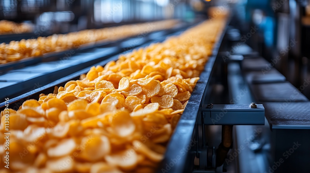 Chips production conveyor line with a focus on fresh crispy chips Chips production conveyor line with a focus on fresh crispy chips