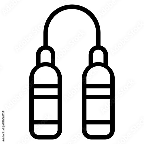 Nunchaku Line Icon