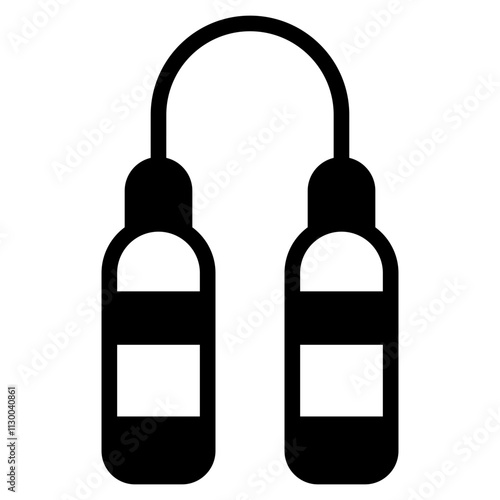Nunchaku Glyph Icon
