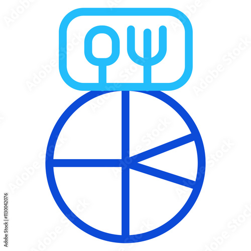 Portion control Duoline Icon