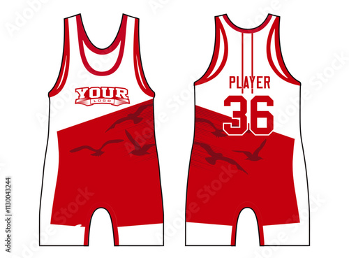 The Wrestling Singlets template mockup is a perfect fit for all sports. The designs that go on casual wear, shirts, fashion apparel, and all kinds of team uniform