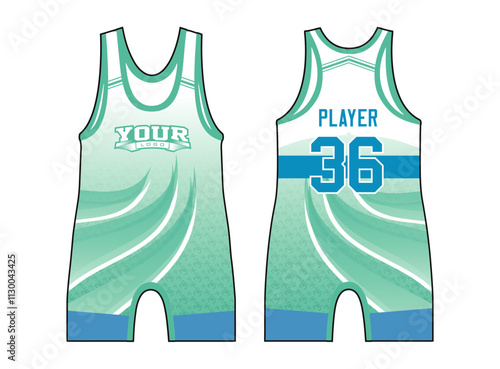 The Wrestling Singlets template mockup is a perfect fit for all sports. The designs that go on casual wear, shirts, fashion apparel, and all kinds of team uniform