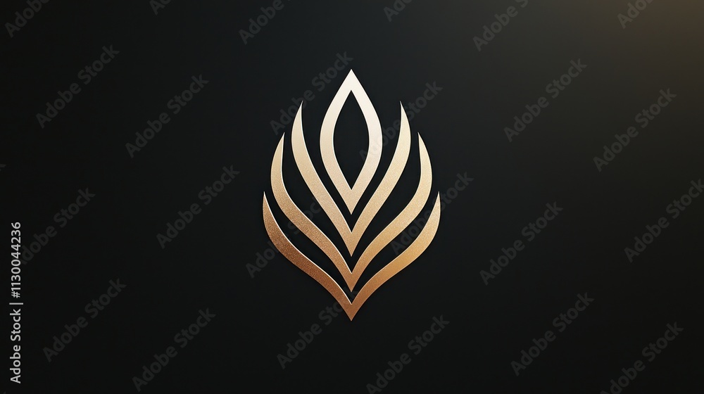 Chic luxury logo with sleek, modern design, incorporating elegant gold or white tones Chic luxury logo with sleek, modern design, incorporating elegant gold or white tones