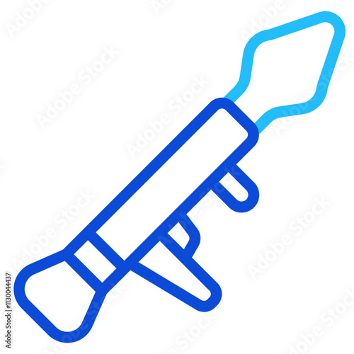 Rocket launcher Duoline Icon