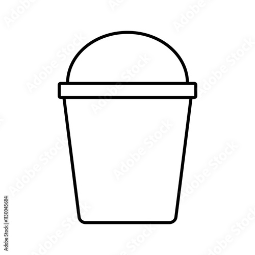 Paper Cup Icon, Simple Icon Vector Design, best used for presentation, application, web and banner	