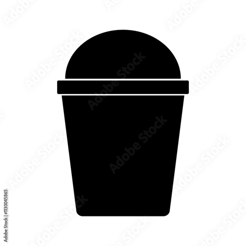 Plastic Cup Icon, Simple Icon Vector Design, best used for presentation, application, web and banner	