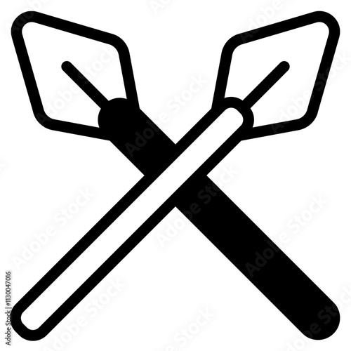 Spear Glyph Icon