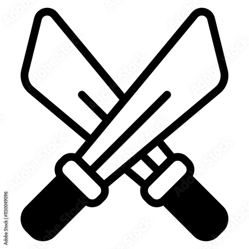 Swordsmanship Glyph Icon