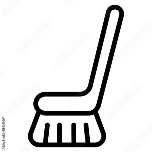 Toilet brush Line Icon