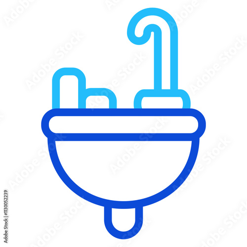 Wash basin Duoline Icon