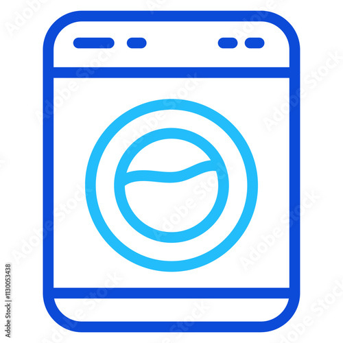 Washing machine Duoline Icon