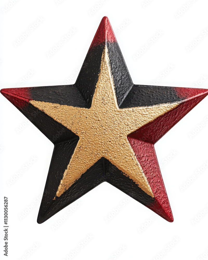 Obraz premium Colorful star decoration with bold design and artistic flair.