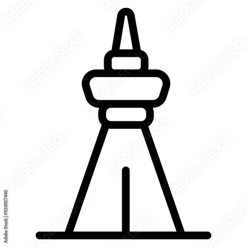 CN Tower Line Icon