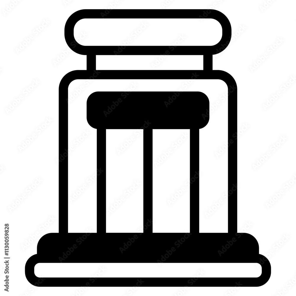 Fototapeta premium Hotel Glyph Icon