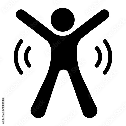 Jumping jacks Solid Icon