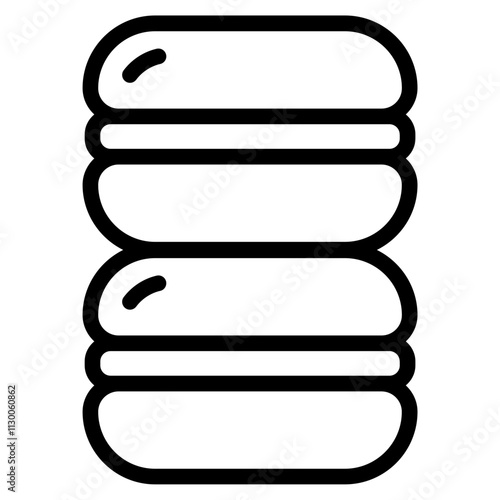 Macaron Line Icon
