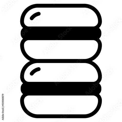 Macaron Glyph Icon