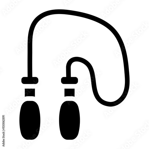 Skipping rope Solid Icon