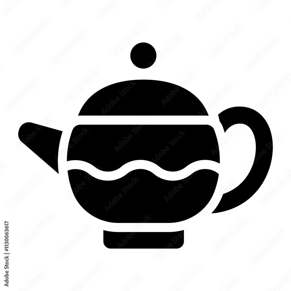 Obraz premium Tea kettle Solid Icon