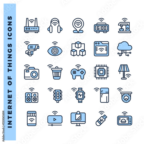 25 Internet of Things Two Color icon pack. vector illustration.