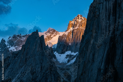 Sunset in the gorgeous Nangma Valley (Yosemite of Pakistan), Kanday, Baltistan, Pakistan photo