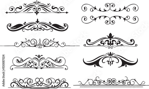 Set of Hand drawn pattern vector illustration