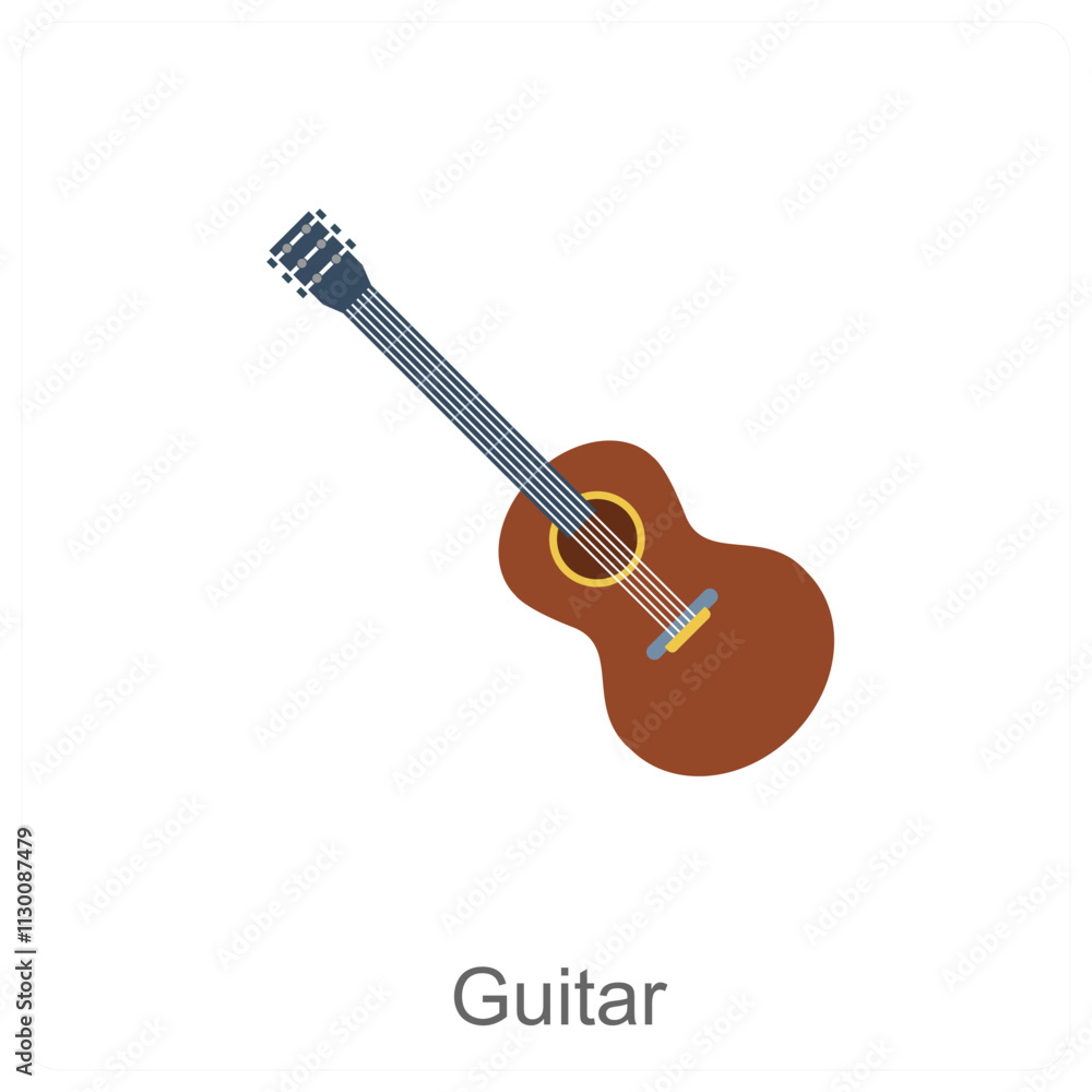 Naklejka premium Guitar