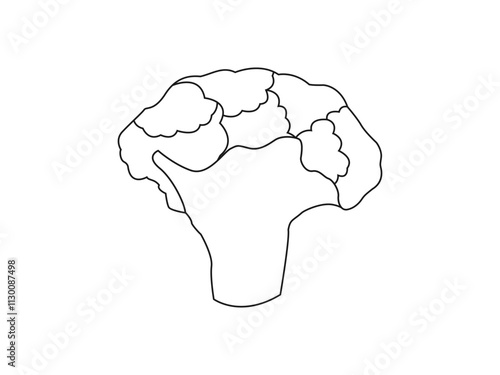 Elegant Cauliflower Design Perfect for Food and Organic Themes