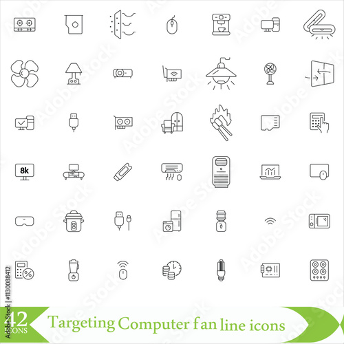 Targeting, Computer fan and Like button line icons set. Augmented reality, Web timer and Tips signs. Search, Eco energy and Euro money symbols. Loyalty points, Dating and Security agency. Vector