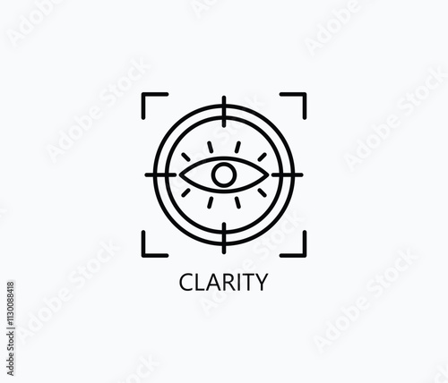 Canvas Print Clarity Vector, Icon Or Logo Sign Symbol Illustration