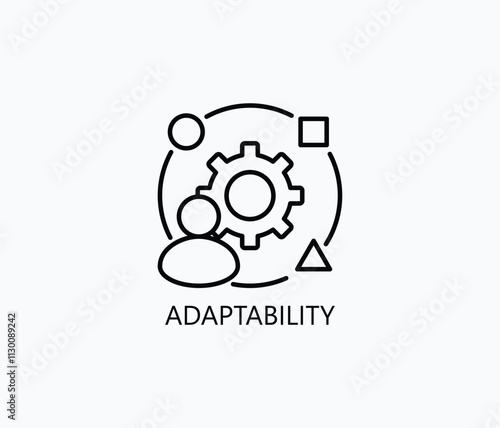 Adaptability Vector, Icon Or Logo Sign Symbol Illustration 