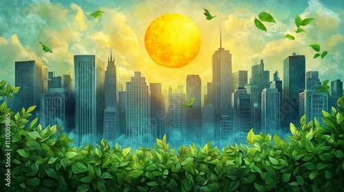 Cityscape at Sunrise