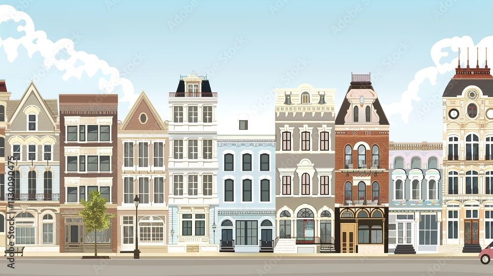 Obraz premium Architectural City Building Background