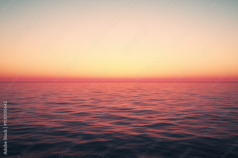 Obraz premium Sunset sky with bold reds and oranges, fading into darker tones near the horizon