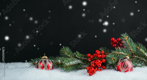 A Christmas-themed arrangem...