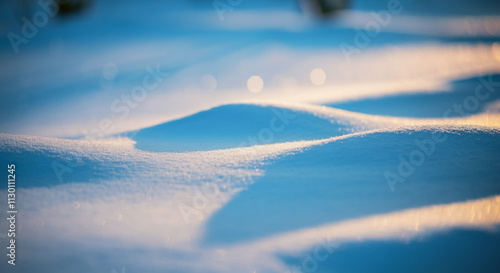 A serene winter landscape w...