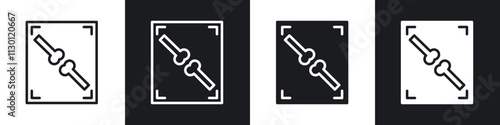 X ray icons pack in black and white filled and outlined versions.