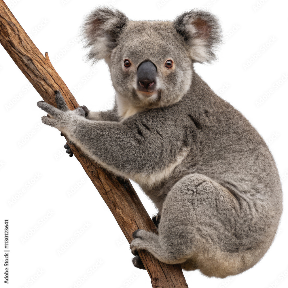Obraz premium real Koala bear on a isolated transparent background