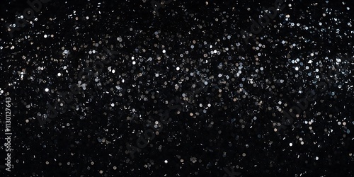 Abstract black glitter background with sparkle