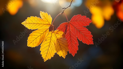 Autumn Leaves: Red and Gold...