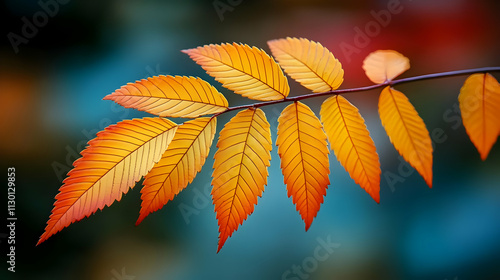 Autumn's Embrace: Golden Le...