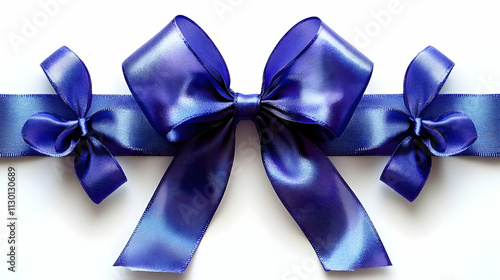 Elegant Purple Ribbon Bow: ...
