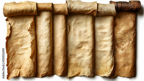 Ancient Parchment Scrolls: ...
