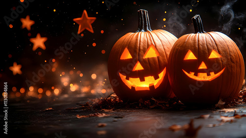 Spooky Jack-o'-lanterns Glo...