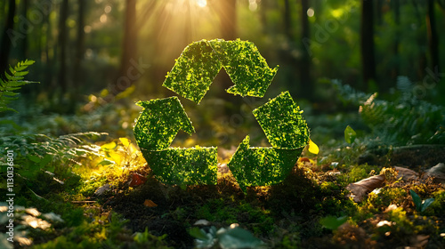 Recycle Symbol in Forest: E...