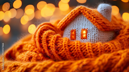 Cozy Knit House in Warm Win...