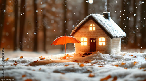 Cozy Winter House: Snow, Li...
