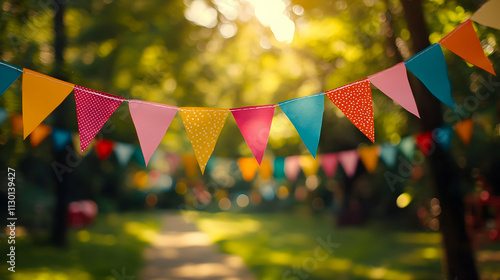 Colorful Bunting Decorates ...