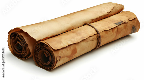 Ancient Parchment Scrolls: ...