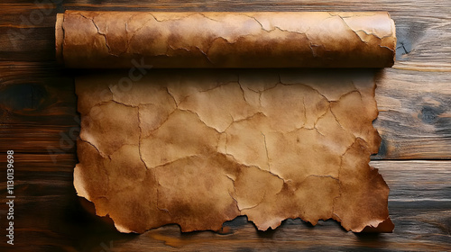 Aged Parchment Scroll Unrol...